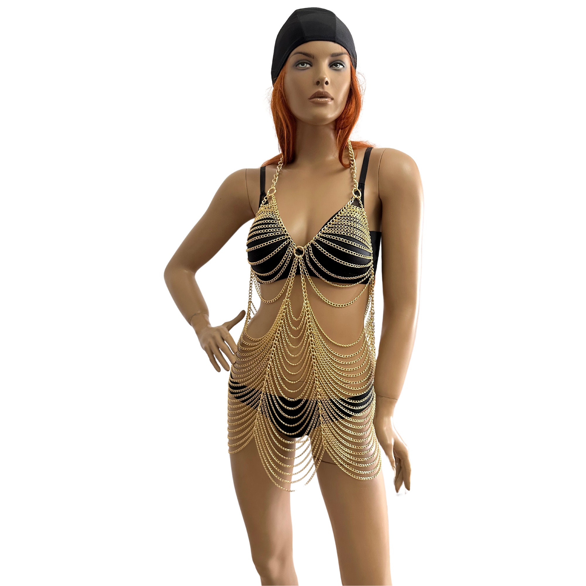 Gold Chain Mail Dress - Etsy Gold Chain Mail Dress - Etsy