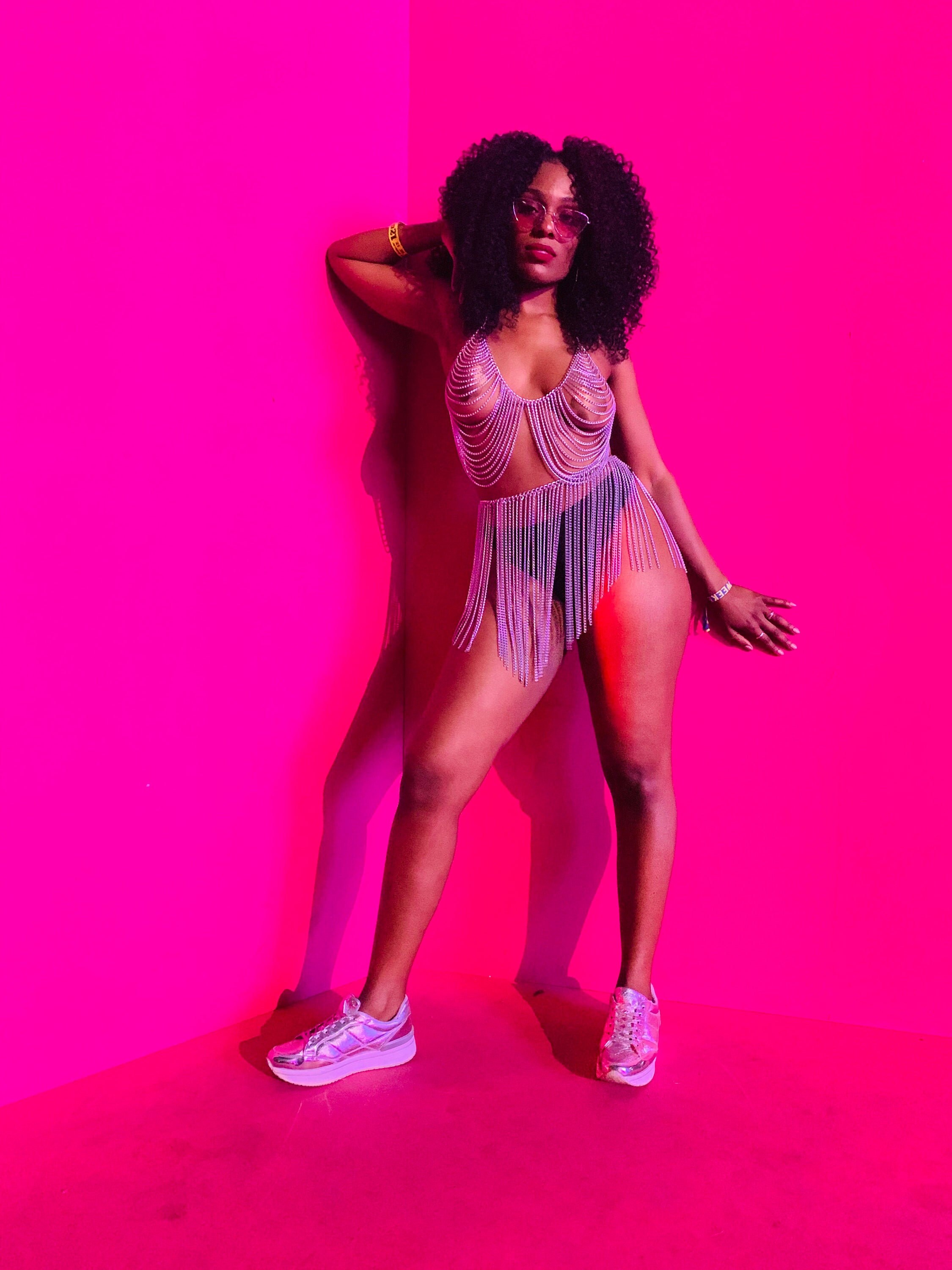festival bra and skirt