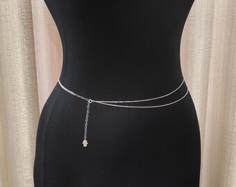925 Waist Chain Silver Belly Chain Gold 