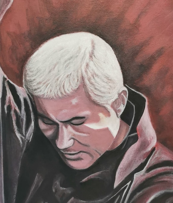 Takeshi Kitano,original Acrylic Paint, Art Style, Acrylic on