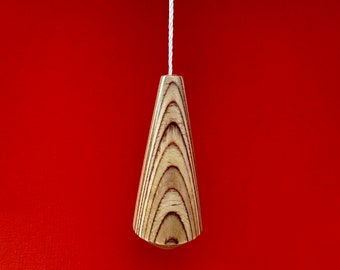 Tapered Light pull or Cord pull Handcrafted in birch plywood, Handturned elegance for your home, custom light pull