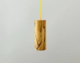 Light pull or cord pull made in Spalted Beech, bathroom hardware, sizes 80mm x 32mm