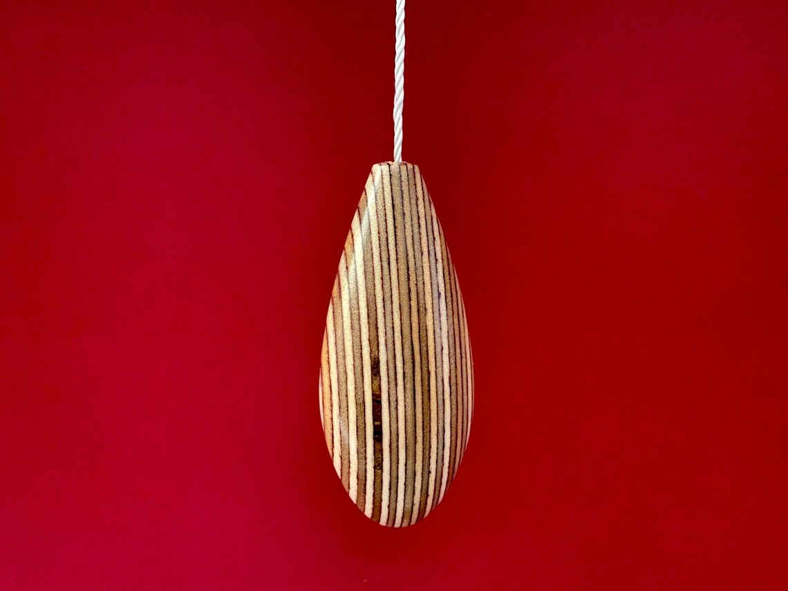 Light Pull in Plywood Light Pull Wood Cord Pull Teardrop Etsy UK