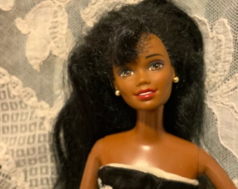 Black Hair Barbie Etsy