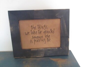 Framed Primitive Stitchery