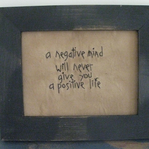 Primitive Framed Stitchery