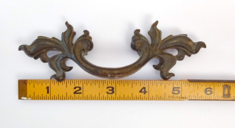 Large Vintage French Provincial Drawer Pull Ornate 6 Inches Etsy