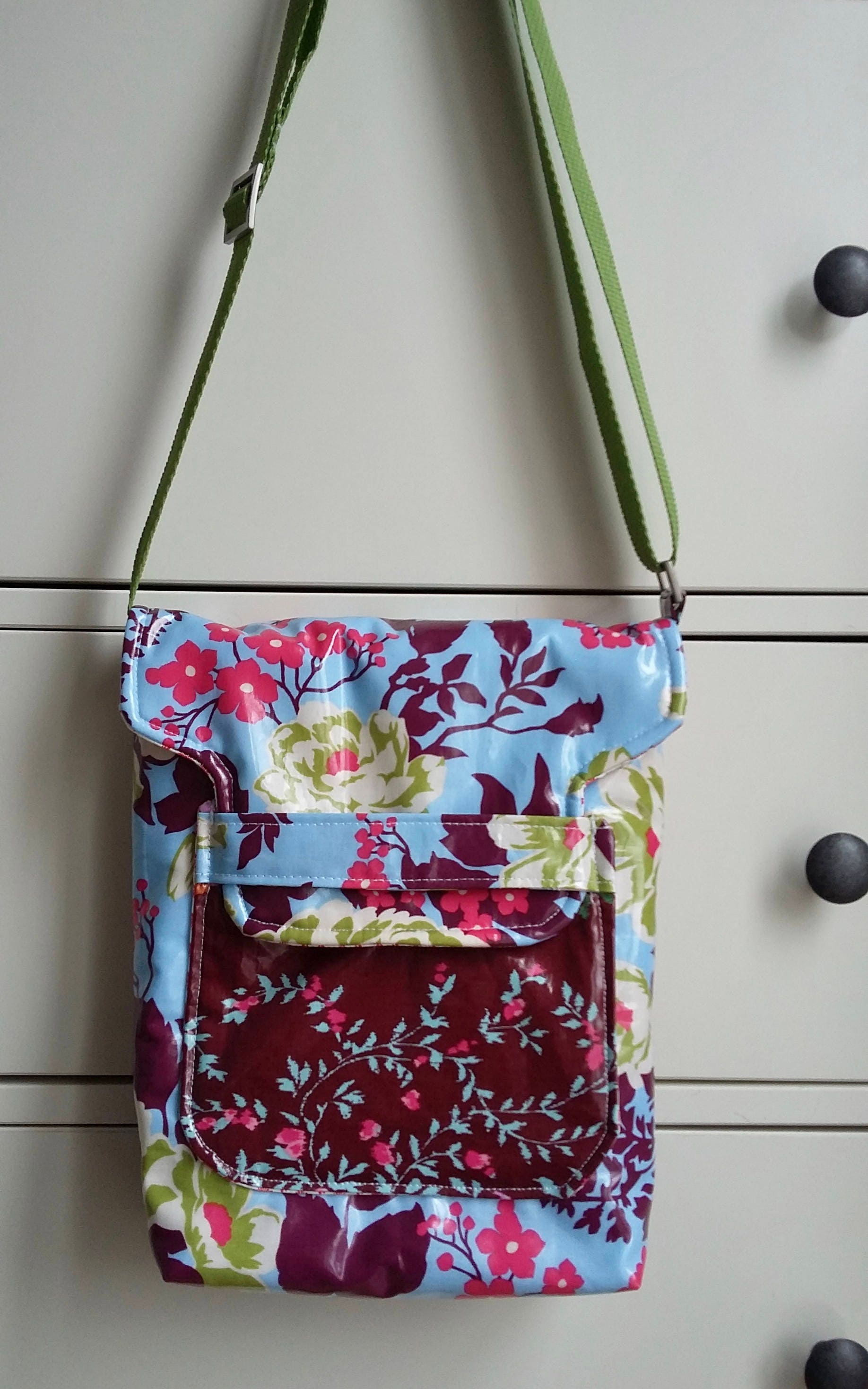 SAMPLE Wipe Clean Spring Bloom Messenger Bag