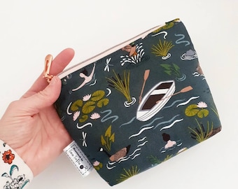 Wild swim pouch, wild swimmer bag, lake swimming bag, small wash bag, cold water swim pouch, mothers day gift