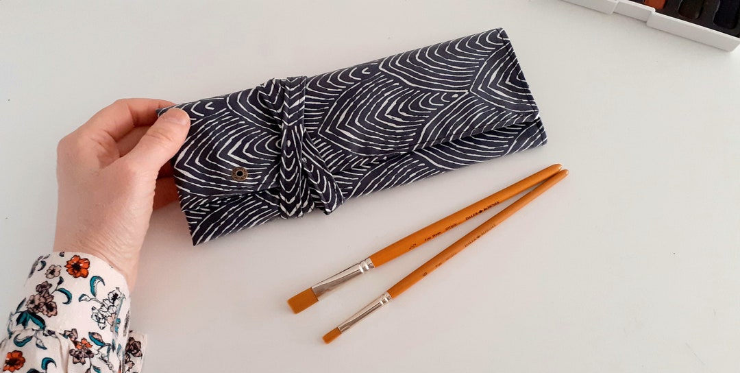 Paintbrush Roll Pattern Small Waterproof Brush Roll, Travel Brush Wrap, Paintbrush Roll, Art ...