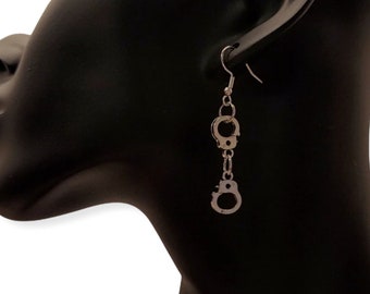 Mini Handcuff Earrings