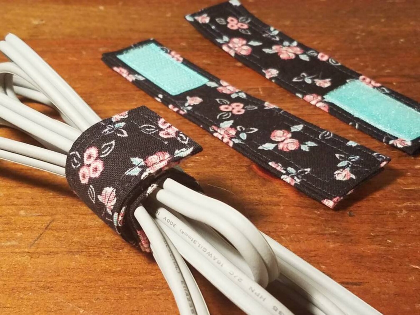 Fabric cord keeper/ties with velcro Etsy