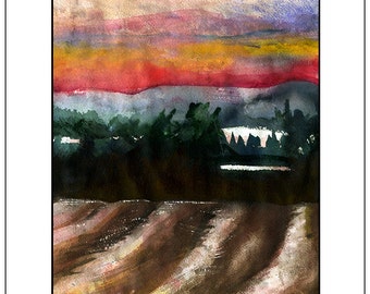 Snowy Furrows