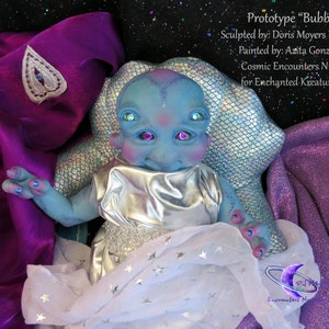 Blue alien doll Etsy
