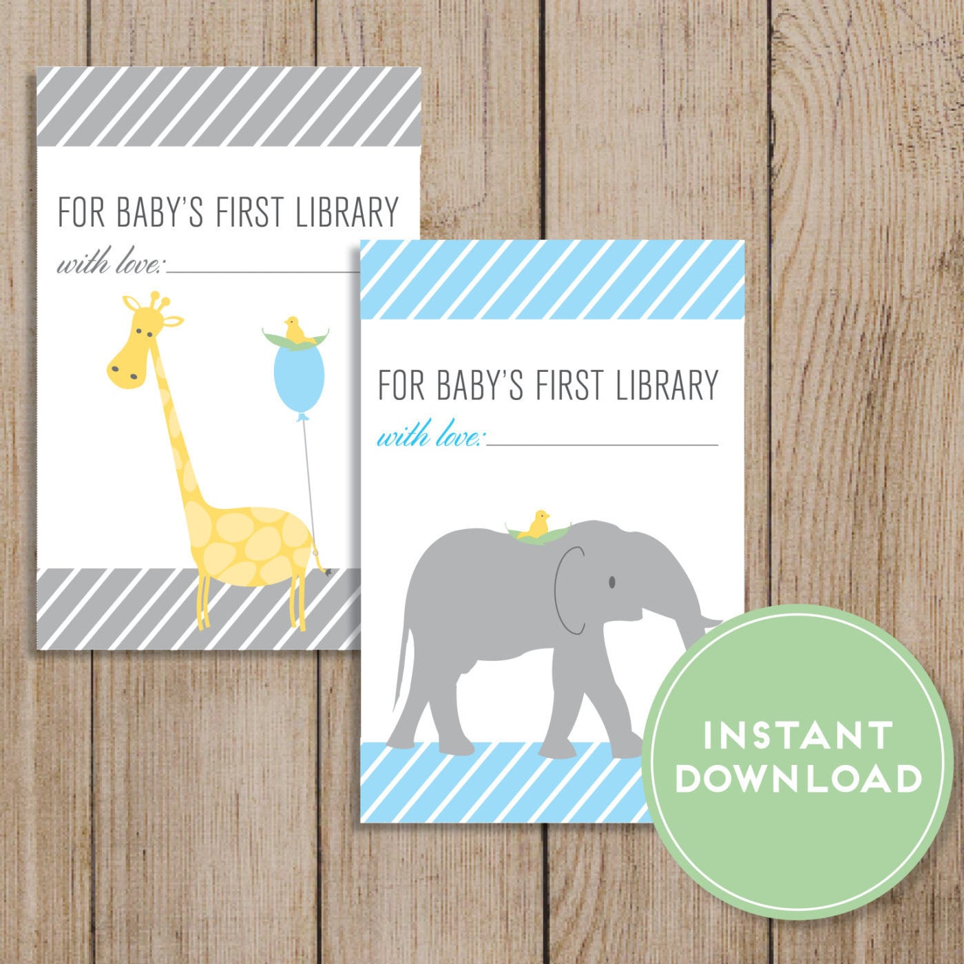 Printable Baby Shower Bookplate. Baby Book Sticker. Baby Bookplate ...