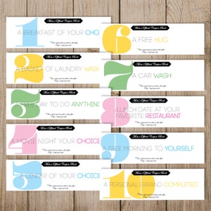 Mom Coupon Book Printable. Mom Valentines Day Coupon. Mothers Day Coupon. Mom Love Coupon. Mom Birthday Coupon Book. image 2