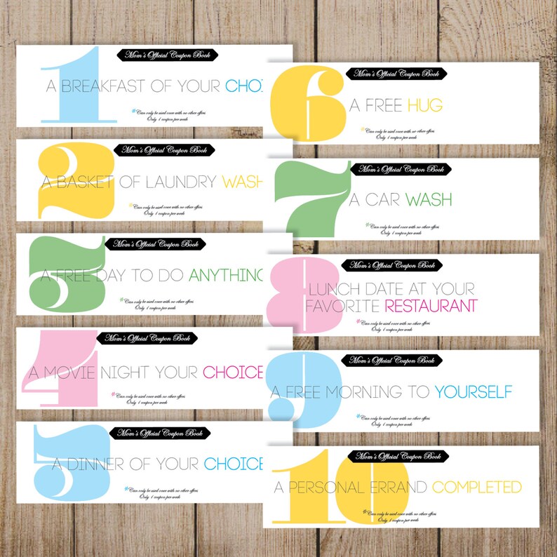 Mom Coupon Book Printable. Mom Valentines Day Coupon. Mothers Day Coupon. Mom Love Coupon. Mom Birthday Coupon Book. image 2