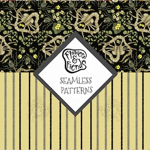 Florid-Facehugger/Yellow StripeSeamless Patterns PNG (fino a 250)