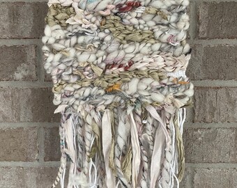 Hand Woven Wall Hanging, Hand Made Wall Decor, Fiber Art, One of a Kind