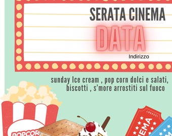 Movie night party set
