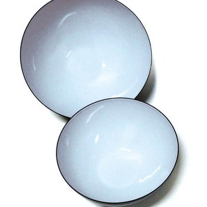 Enamel bowl set blue