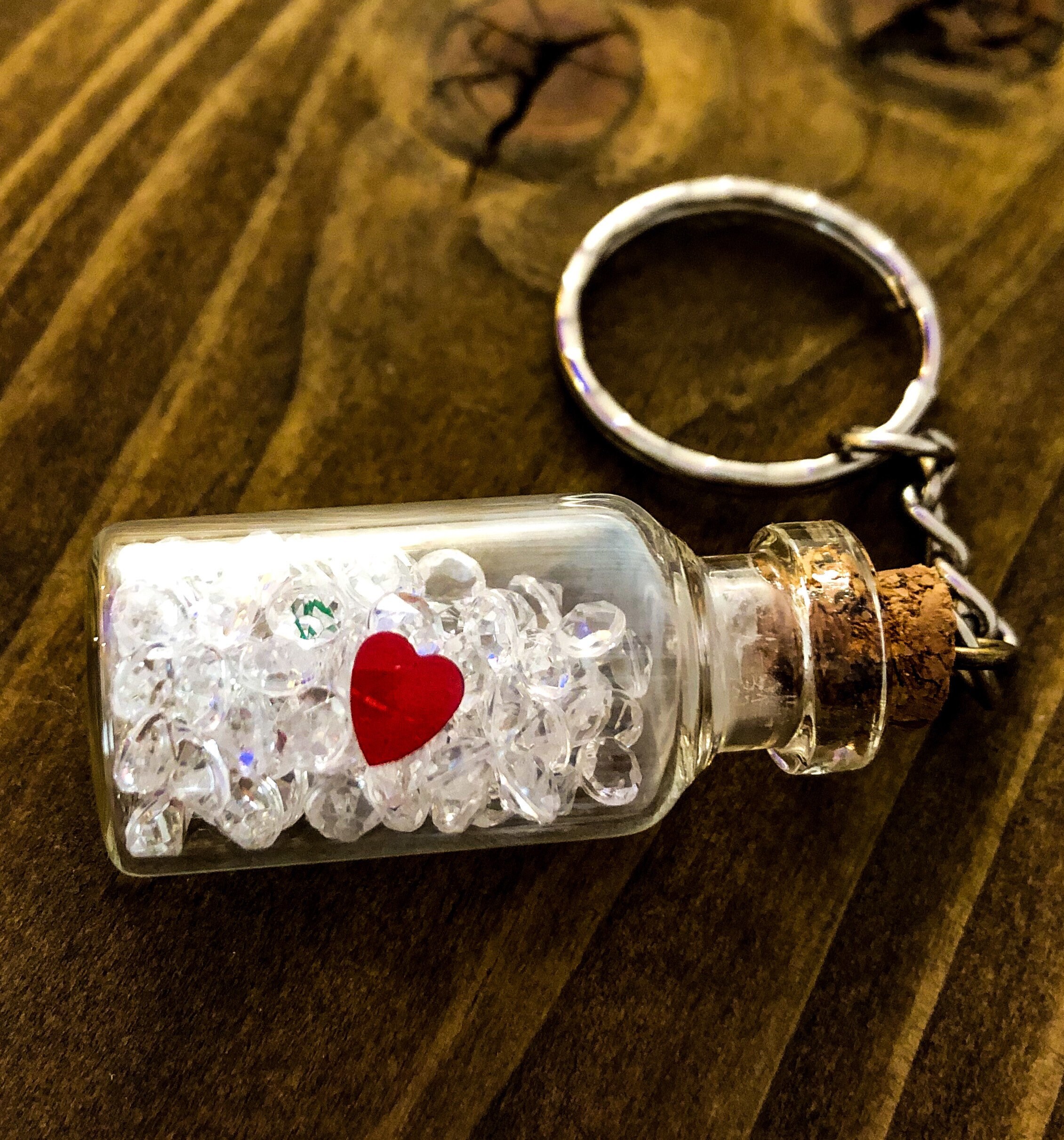Message in a bottle keyring Etsy