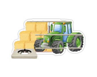 Tonieregal - shelf for music box - starter set - hay tractor - suitable for Toniebox