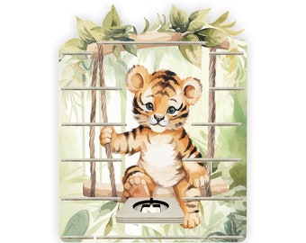 Tonie shelf - shelf for music box - for 50 figures - rocking tiger - suitable for Toniebox