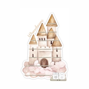 Tonie shelf - shelf for music box - for 45-50 figures - Castle Dream - suitable for Toniebox 1 and Toniebox 2