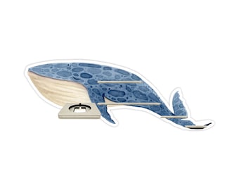 Tonie shelf - shelf for music box - for 15 figures - whale - suitable for Toniebox