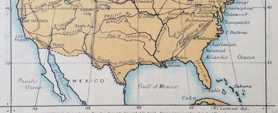 map of the united states etsy