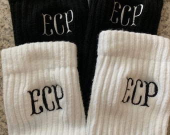 photo Monogrammed Socks Uk monogram socks etsy