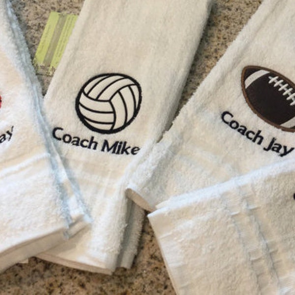Personalized Football Towel Etsy