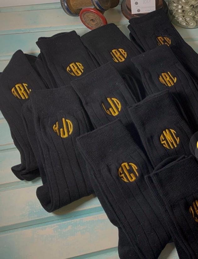Mens Black and Gold Dress Socks - Etsy