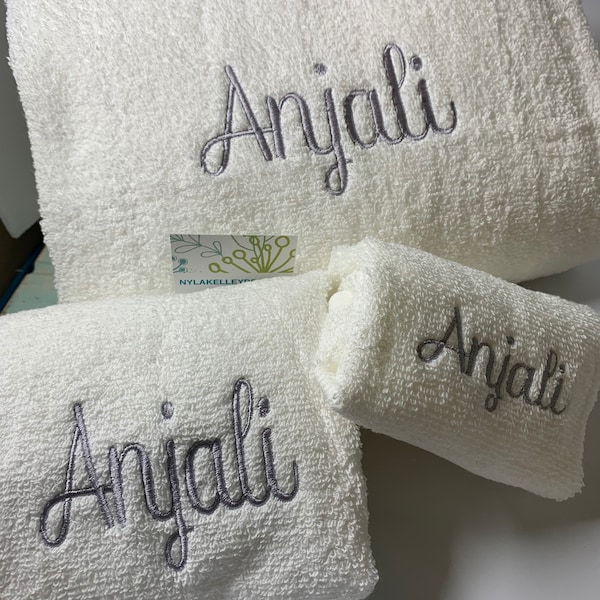 College Towel Set Etsy