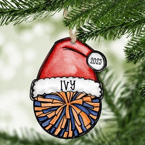 Cheer Ornament, Cheer Team Gifts, 2025 Cheer Ornament Personalized, Cheerleader Ornament, Cheer Coach Gift, Cheerleading Ornament