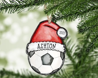 Soccer Christmas Ornament, Soccer Ornament, 2025 Soccer Ball Ornament, Personalized Soccer Ornament, Soccer Mom Gift Idea, Soccer Dad Gift