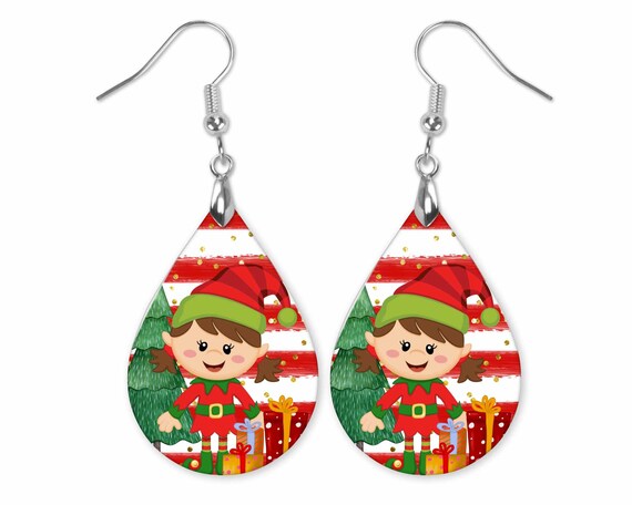 Christmas elf earrings outlet