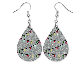 Christmas Lights Earrings, Christmas Earrings, Christmas Dangle Earrings, Christmas Earrings Dangle, Christmas Earrings for Women