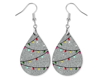 Christmas Lights Earrings, Christmas Earrings, Christmas Dangle Earrings, Christmas Earrings Dangle, Christmas Earrings for Women