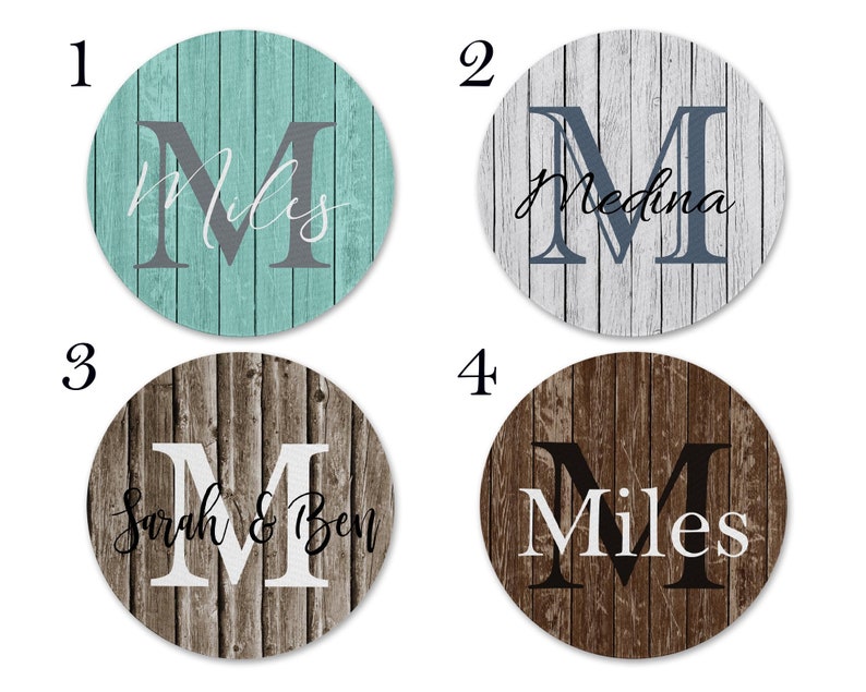Personalized Coasters Custom Family Name Coasters Monogram Etsy