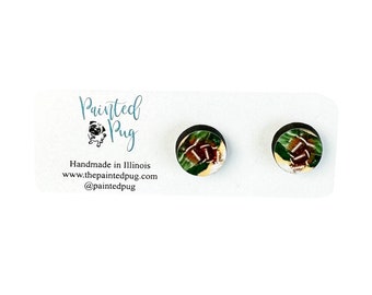 Football Mom Game Day Stud Earrings, Football Earrings, Game Day Stud Earrings, Football Studs, Gifts For Football Lover, Gift For Mom