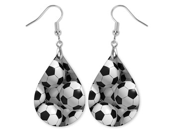 Soccer Earrings, Soccer Mom Earrings, Soccer Mom Gift, Soccer Earrings Dangle, Soccer Ball Earrings, Gift for Soccer Moms