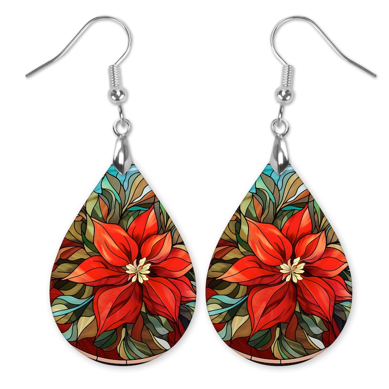 FLORA EARRINGS - RED