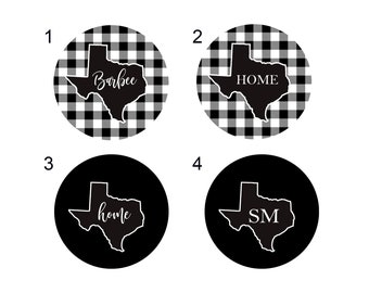 Texas Coasters, Texas State Coasters, Custom Texas Coasters, Personalized Texas Coasters, Texas Coasters Set of 4