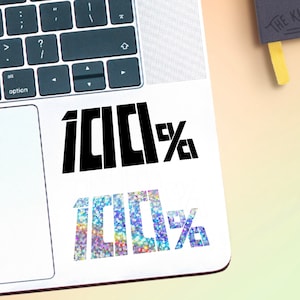 100% Holographic Anime Vinyl Decal Sticker