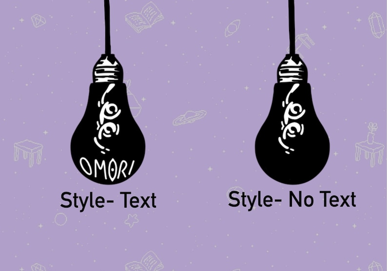OMORI Inspired Lightbulb Vinyl Decal Sticker Etsy Singapore