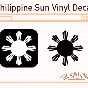 Philippine Sun Vinyl Decal