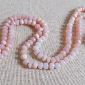 Ballerina Pink Opal Candy Beads Necklace Gold