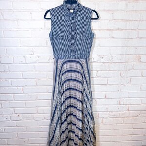 1970’s Pleated Maxi Dress - Size Small
